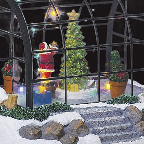 Village De Noël Serre Du Père Noel 8 L Lumineux