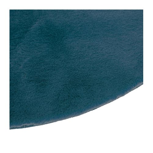 Tapis En Fourrure Bleu Canard Extra Doux D 80 Cm