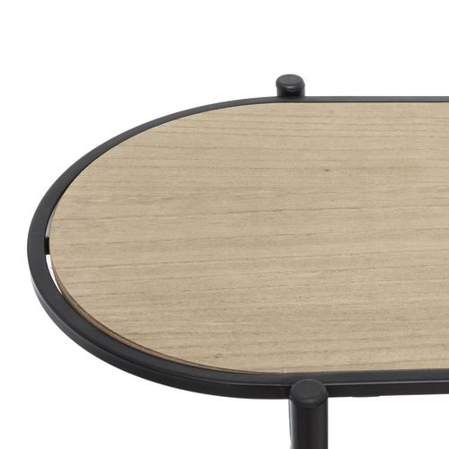 Etagère Bibliothèque Design Industriel Timeo - L. 100 X H. 150 Cm - Noir