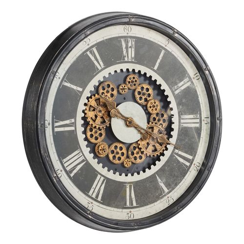 Grande Pendule Murale Style Rétro Et Vintage D 76 Cm