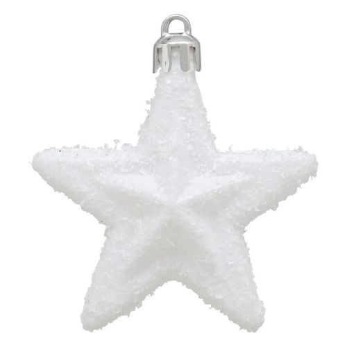 Sujet De Noël 6 Pièces "christmas Country" 6cm Rouge et Blanc