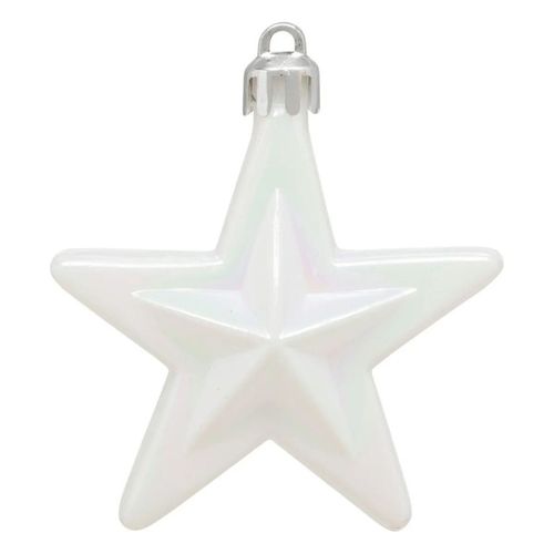 Sujet De Noël 6 Pièces "christmas Country" 6cm Rouge et Blanc