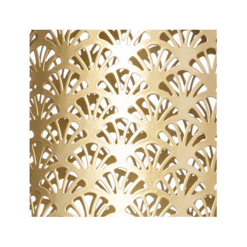 Lanterne En Métal Doré Et Ajouré D 17 X H 20 Cm