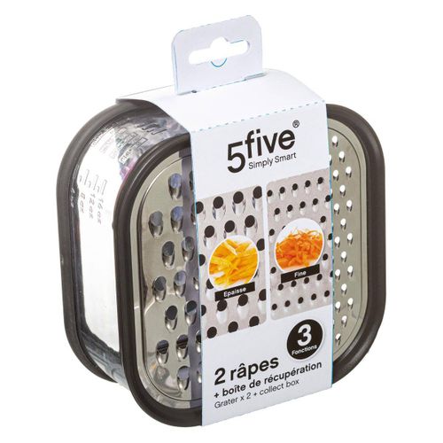 2 Râpes Inox Avec Boîte De Récupération