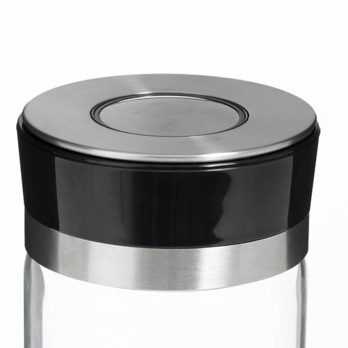Bocal Verre Couvercle Push Inox 07l Pusheat