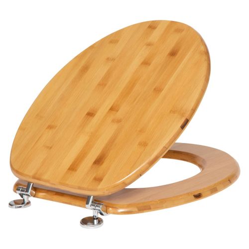 Abattant Wc En Bambou Avec Charnières En Zinc