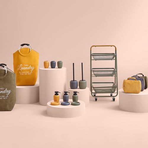 Brosse Wc Avec Support En Résine Kaki Mat