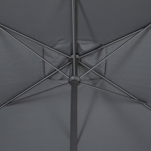 Parasol Mat Central 2x3 M Loompa Ardoise Hespéride