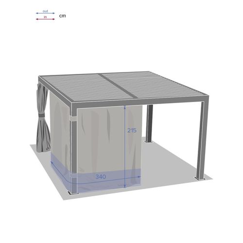 Rideaux Pour Tonnelle Majaé 3,6x3,6 M Hespéride