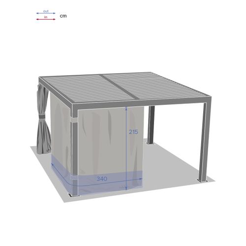 Rideaux Pour Tonnelle Majaé 3,6x3,6 M Hespéride