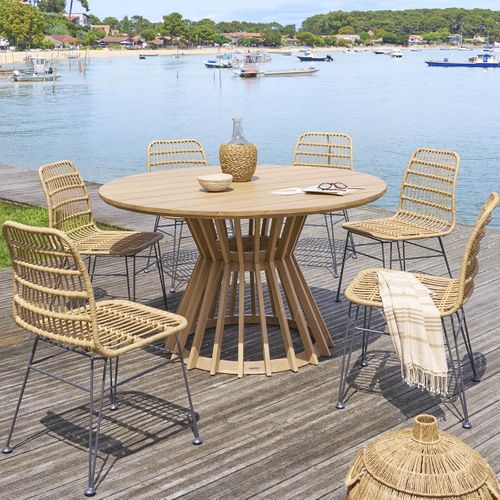 Chaise Extérieure Lambada Sésame et Graphite Hespéride