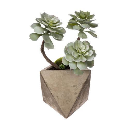 Plante Grasse Artificielle Pot En Céramique H 30 Cm
