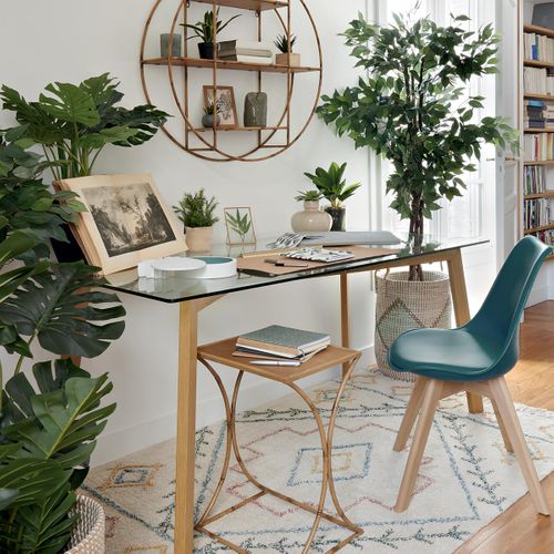 Table à Manger 150 X 80 Cm Verre Taho Atmosphera