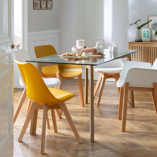 Table à Manger 150 X 80 Cm Verre Taho Atmosphera