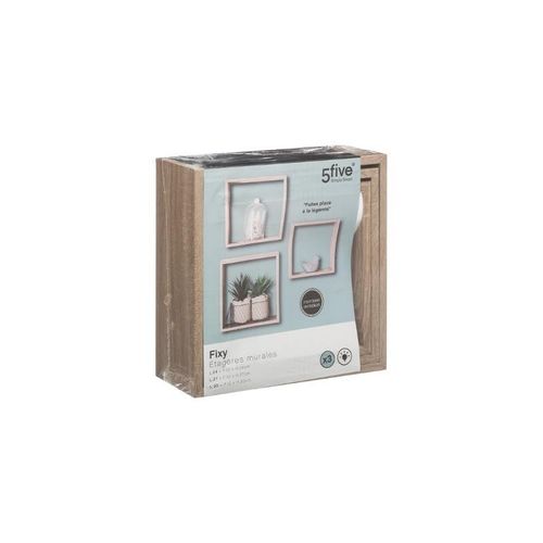 Lot De 3 Etagères Fixy Cub - Bois