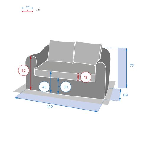 Canapé De Jardin En Résine Tressée Moorea - 2 Places - Gris Ombre