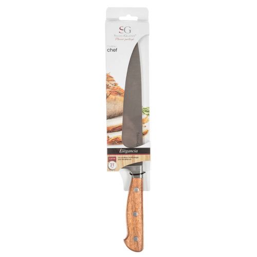 Couteau De Chef Acier - Lame 22 Cm Elegancia