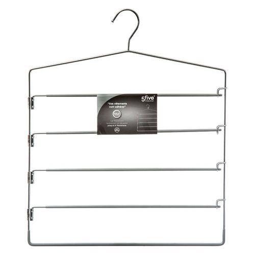 Cintre 5 Pantalons Gain De Place Avec Revêtement Anti Glisse