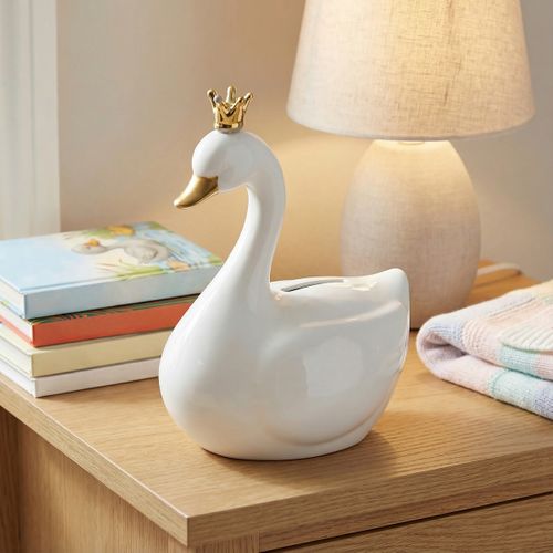 Tirelire assortie CYGNE blanc ou rose