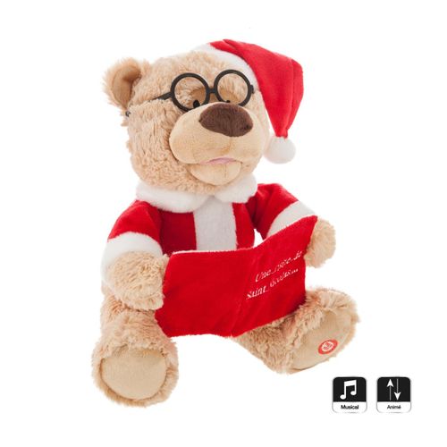 Automate De Noël Peluche Ours Raconte Une Histoire Et Bouge