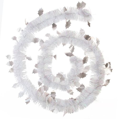 Guirlande De Noël Large 15 Cm Déco Feuilles De Houx Longueur 2 Mètres