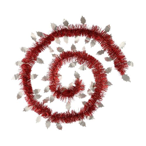 Guirlande De Noël Large 15 Cm Déco Feuilles De Houx Longueur 2 Mètres