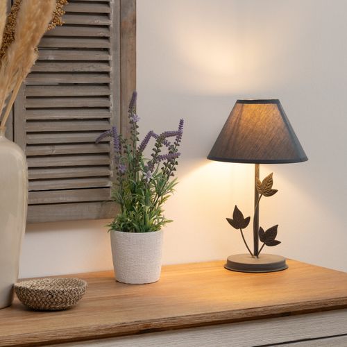Lampe à Poser En Métal Déco H 35 Cm