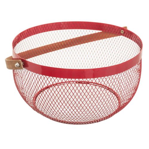 Corbeille En Métal 29cm "mesh" Noir