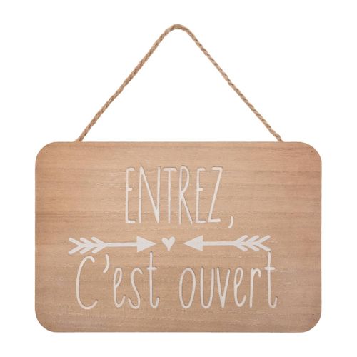Plaque De Porte En Bois 25 X 17 Cm