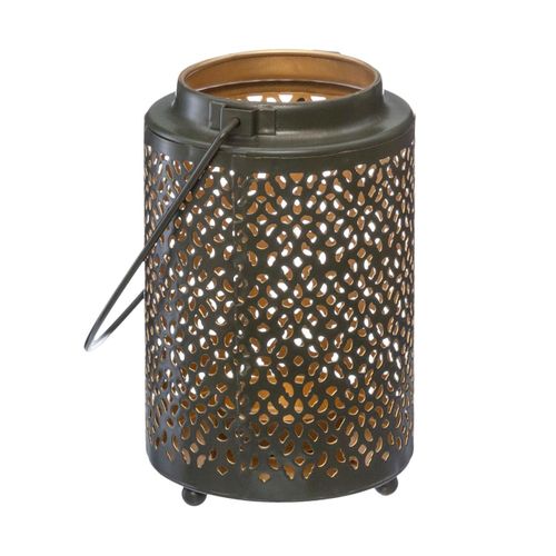 Lanterne Design En Métal H 13.5 Cm