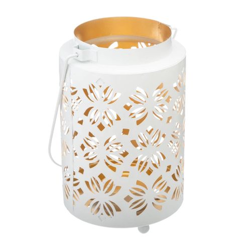 Lanterne Design En Métal H 13.5 Cm