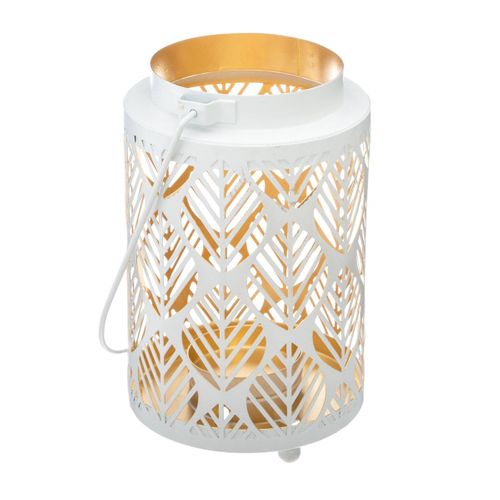 Lanterne Design En Métal H 13.5 Cm