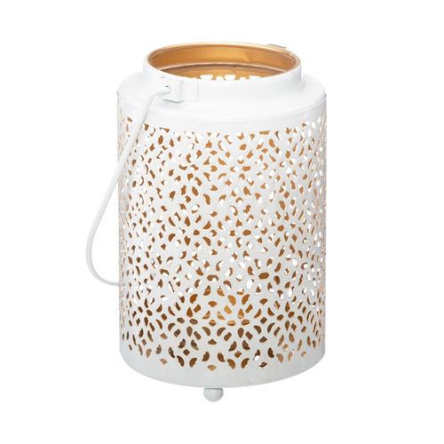 Lanterne Design En Métal H 13.5 Cm