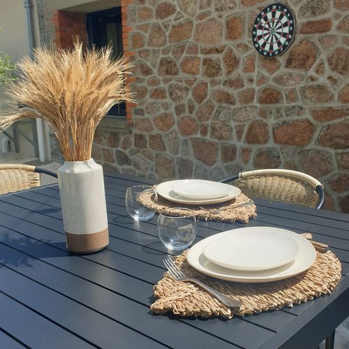 Set De Table En Roseau "feuille" 33x48cm Naturel