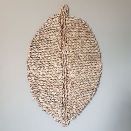 Set De Table En Roseau "feuille" 33x48cm Naturel