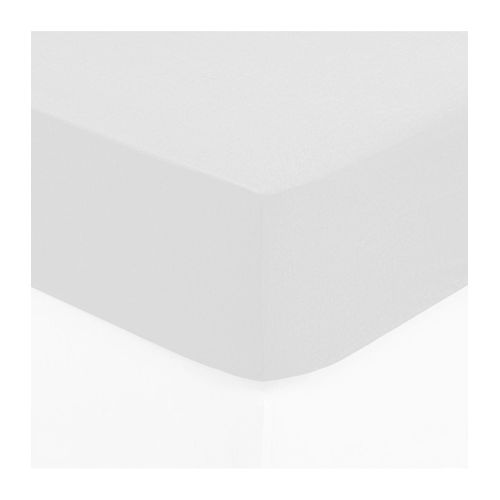 Drap Housse 2 Personnes En Coton Blanc 140 X 190 Cm