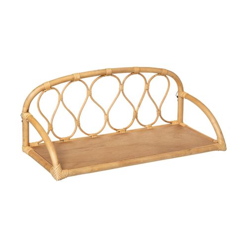 Étagère Murale Enfant En Rotin 57 X 24 Cm