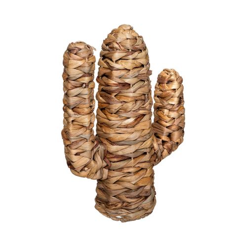 Objet Déco Cactus En Osier H 35 Cm