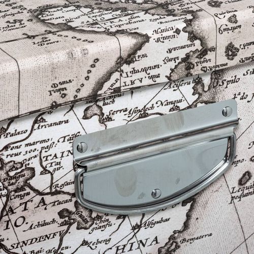 Lot De 6 Boîtes De Rangement Avec Poignées Et Coins En Métal Déco Indonésie