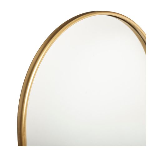 Miroir Mural En Métal Doré 60 X 106 Cm
