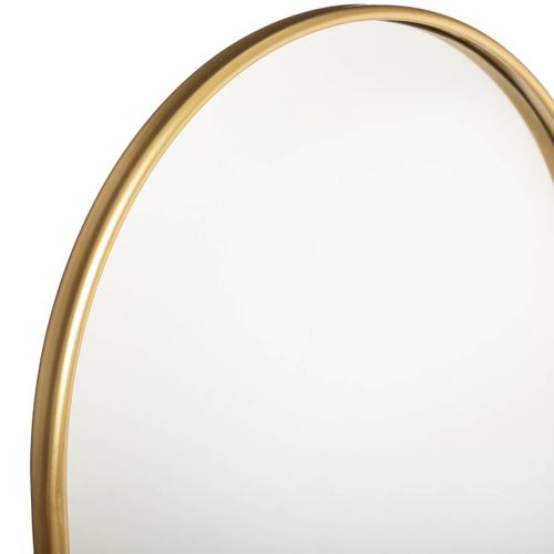 Miroir Mural En Métal Doré 60 X 106 Cm