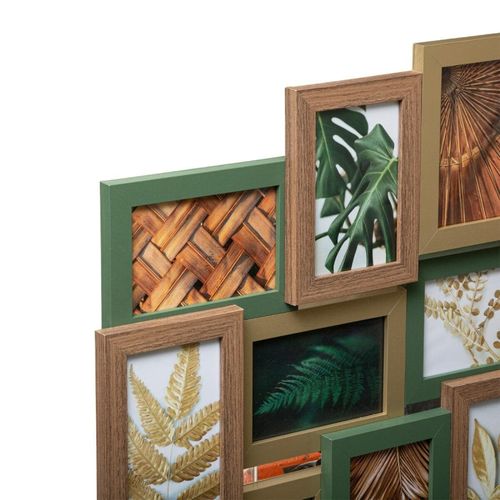 Pêle-mêle Multivues 12 Photos En Bois  65 X 51 Cm