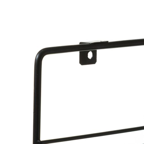 Présentoir Mural Porte Photos à Suspendre En Métal Noir