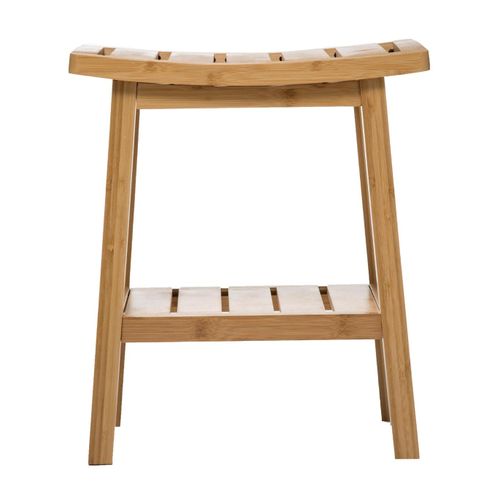 Tabouret Kool En Bambou Massif - 32 X 45 Cm, Design Naturel Et Solide, Parfait Pour Cuisine Ou Bar