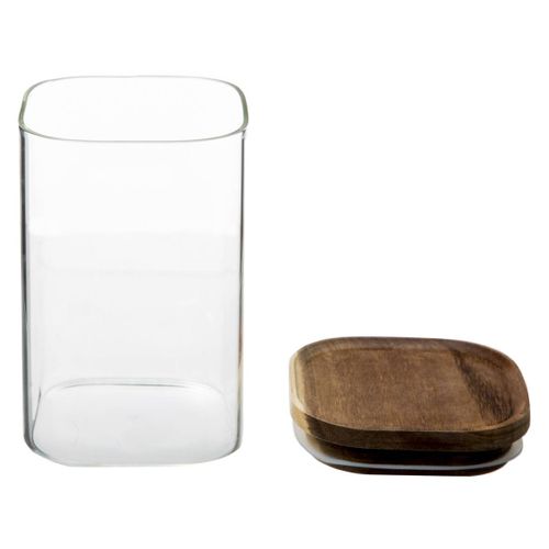 Bocal Verre Couvercle Acacia 1l Hermet