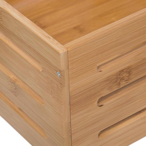 Boite De Rangement Carrée En Bambou 31 X 31 Cm