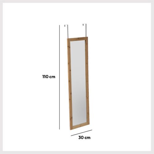 Miroir De Porte 110x30 Cm Bambou