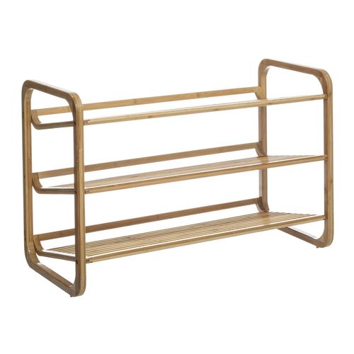 Range Chaussures 3 Étagères En Bambou - Marron