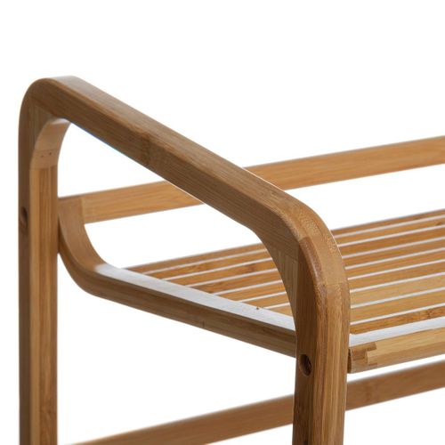 Range Chaussures 3 Étagères En Bambou - Marron