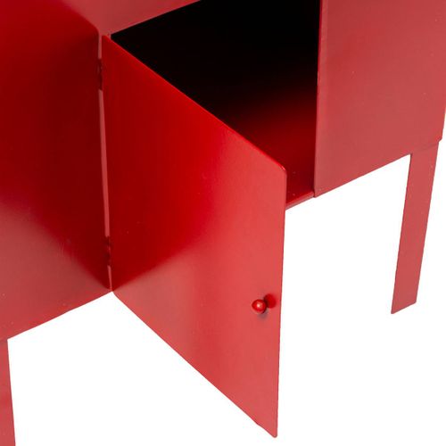 Grande Boite Aux Lettres Rouge En Métal H 80 Cm